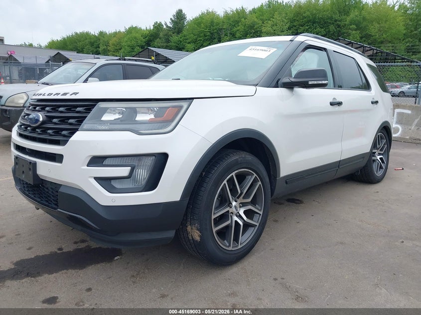 Vin: 1fm5k8gt0ggb38889, lot: 45666689, ford explorer sport 20162