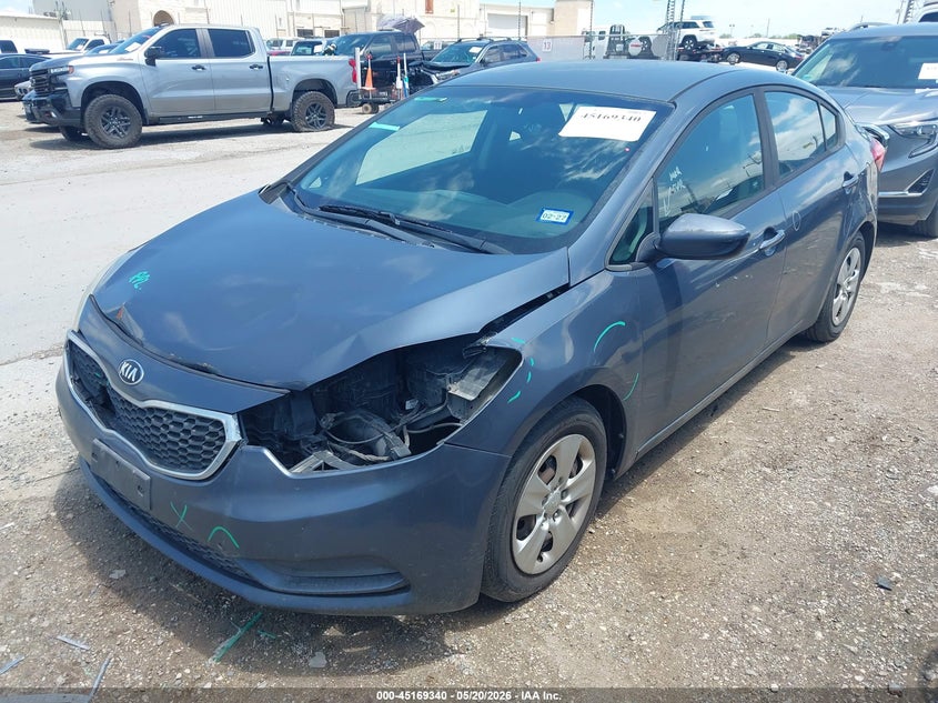 Vin: knafk4a68g5574273, lot: 45667026, kia forte lx 20162