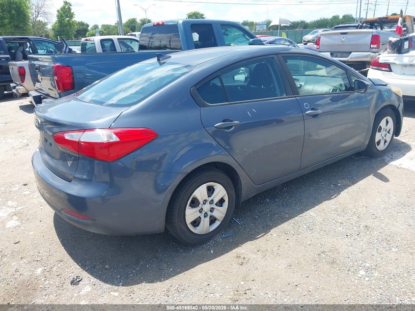 Vin: knafk4a68g5574273, lot: 45667026, kia forte lx 20164