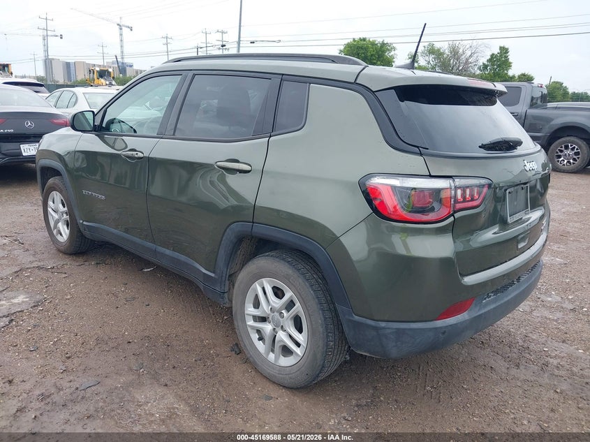 Vin: 3c4njcab4jt500039, lot: 45667274, jeep compass sport fwd 20183