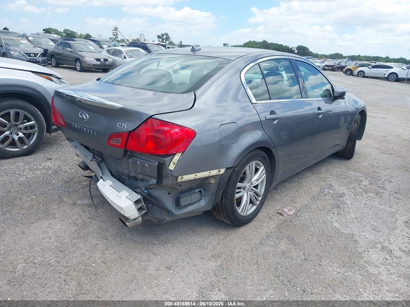 Vin: jn1dv6ap0bm604244, lot: 45667500, infiniti g25 journey 20114