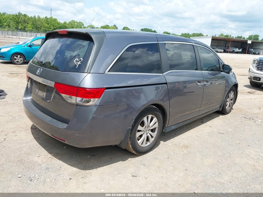 Vin: 5fnrl5h62eb058379, lot: 45667520, honda odyssey ex-l 20144