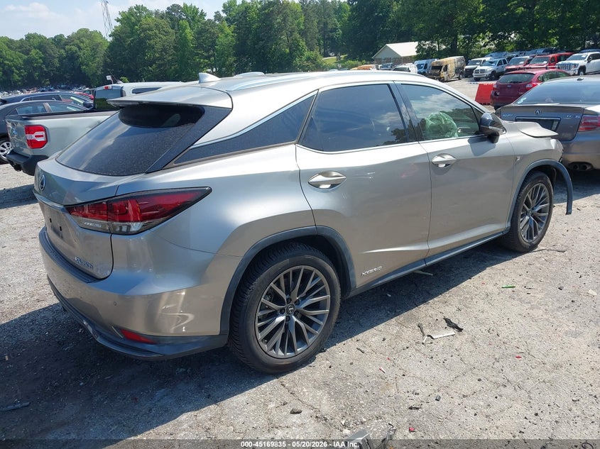 Vin: 2t2ygmda7nc076039, lot: 45667521, lexus rx 450h f sport handling 20224