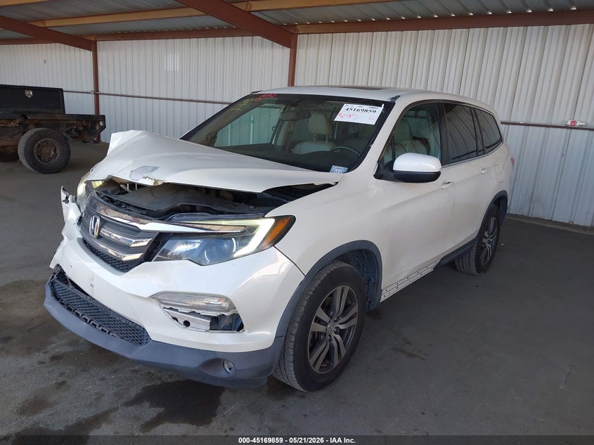 Vin: 5fnyf6h89gb008477, lot: 45667545, honda pilot ex-l 20162
