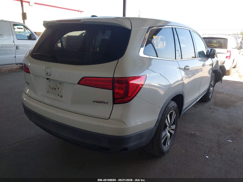 Vin: 5fnyf6h89gb008477, lot: 45667545, honda pilot ex-l 20164
