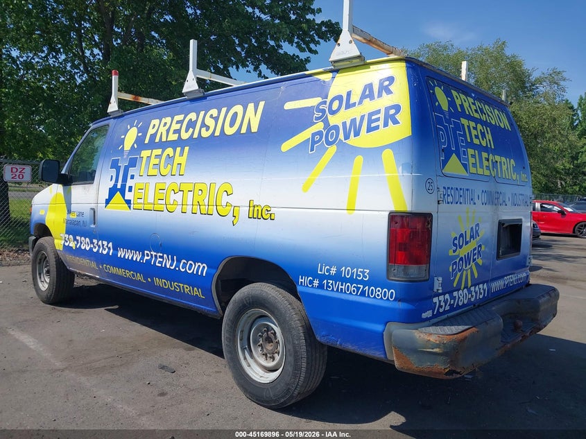 Vin: 1ftne2ew3bda93446, lot: 45667582, ford e-250 commercial 20113