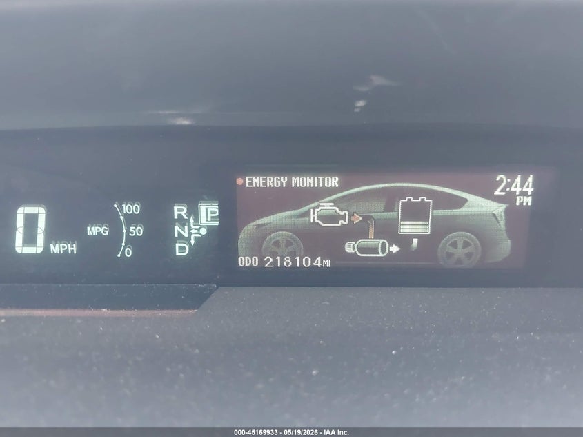 2014 TOYOTA PRIUS HATCHBACK 1.8L I-4 DOHC, VVT, 98HP