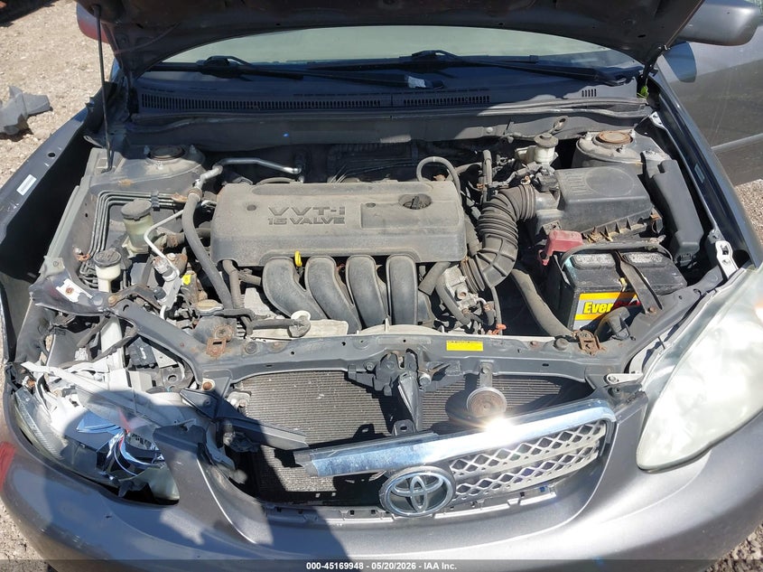 2007 TOYOTA COROLLA SEDAN 1.8L I-4 DOHC, VVT, 126HP