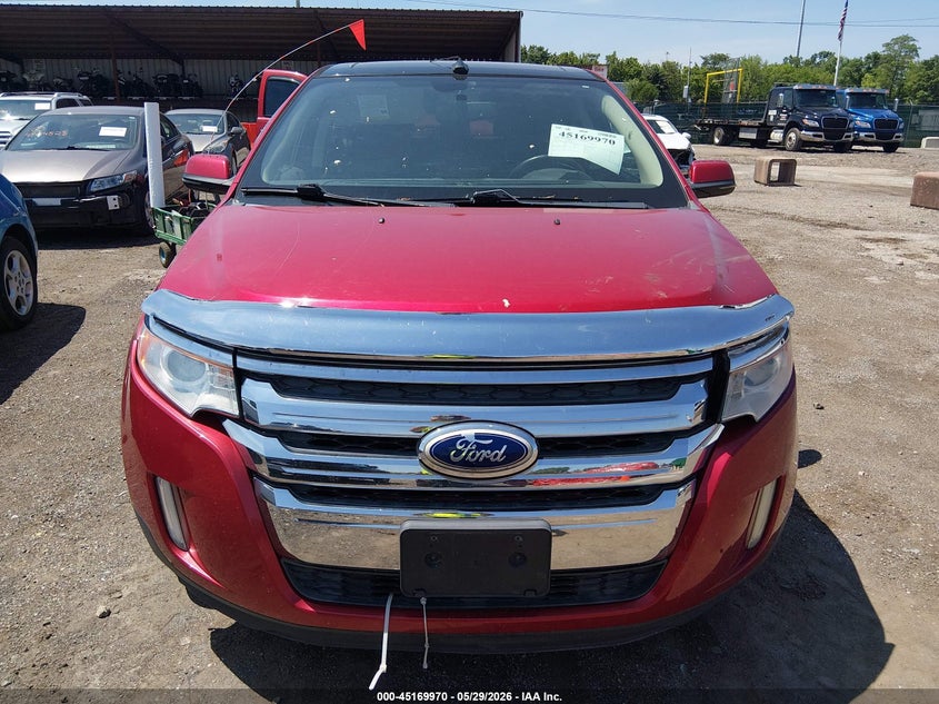 2012 Ford Edge 3.5 Sel red Lot 111045169970 Vin 2FMDK3JC6CBA79243