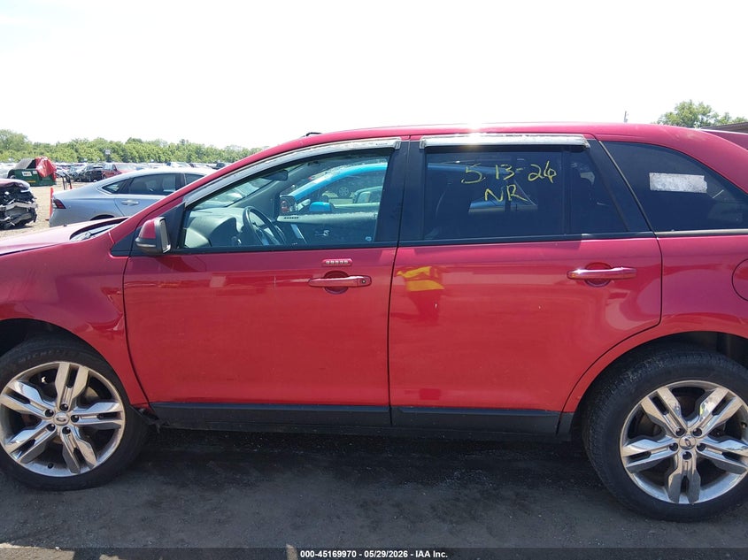 2012 Ford Edge 3.5 Sel red Lot 111045169970 Vin 2FMDK3JC6CBA79243