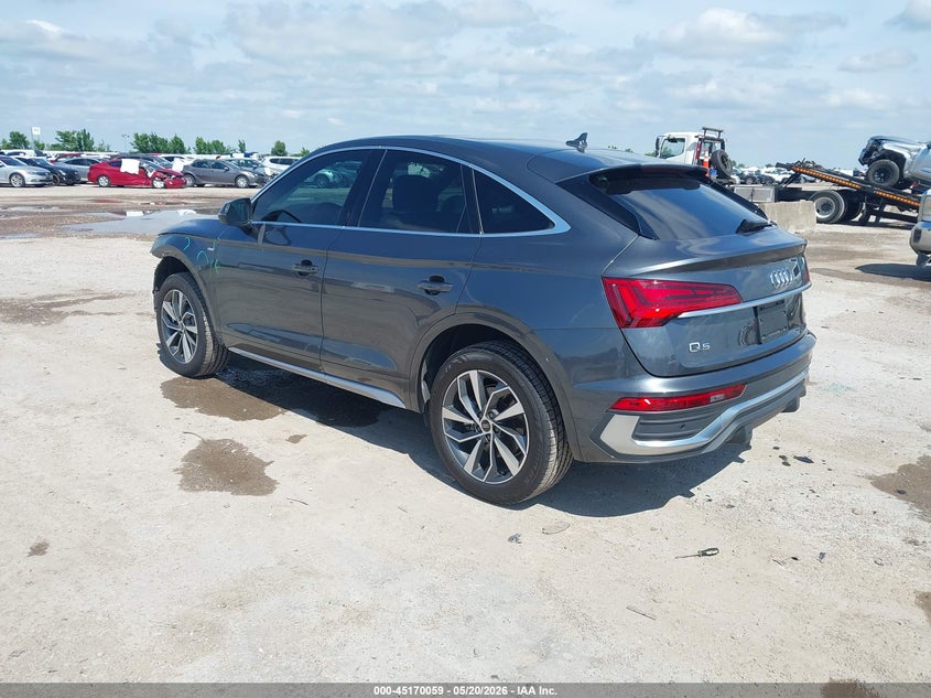 Vin: wa15aafyxr2041284, lot: 45667745, audi q5 sportback premium plus 45 tfsi s line quattro s tronic 20243
