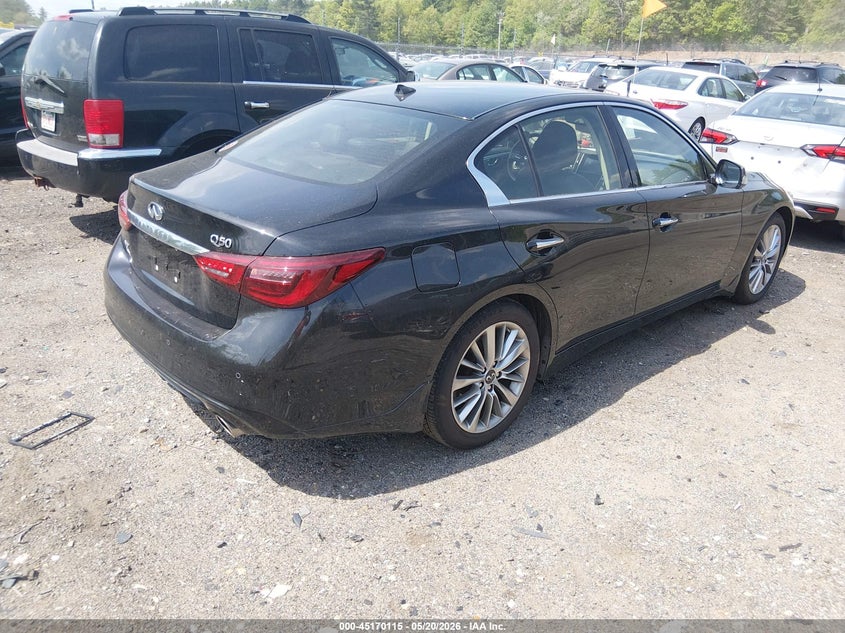 Vin: jn1ev7br2nm341267, lot: 45667801, infiniti q50 luxe awd 20224