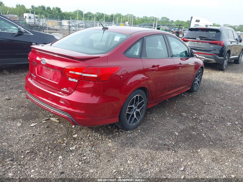 Vin: 1fadp3f28gl374250, lot: 45667913, ford focus se 20164