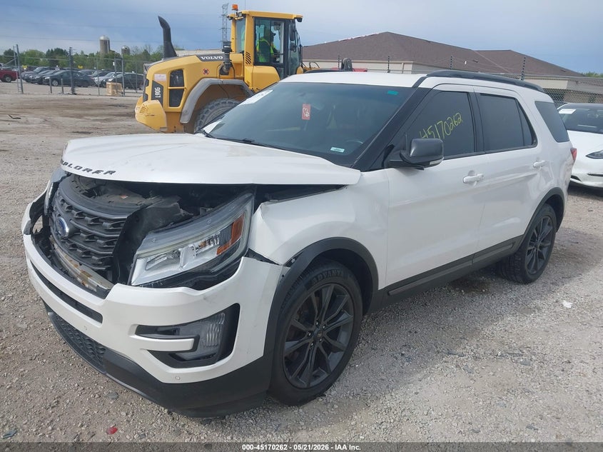 Vin: 1fm5k8d83hgc63936, lot: 45667948, ford explorer xlt 20172
