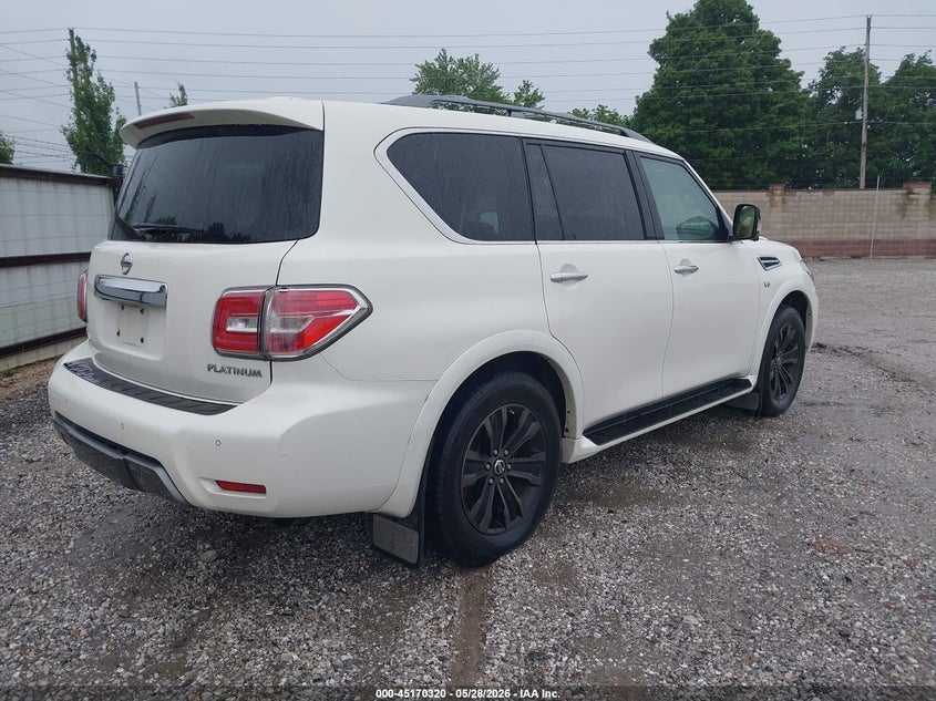 Vin: jn8ay2ne3l9780609, lot: 45668006, nissan armada platinum 4wd 20204