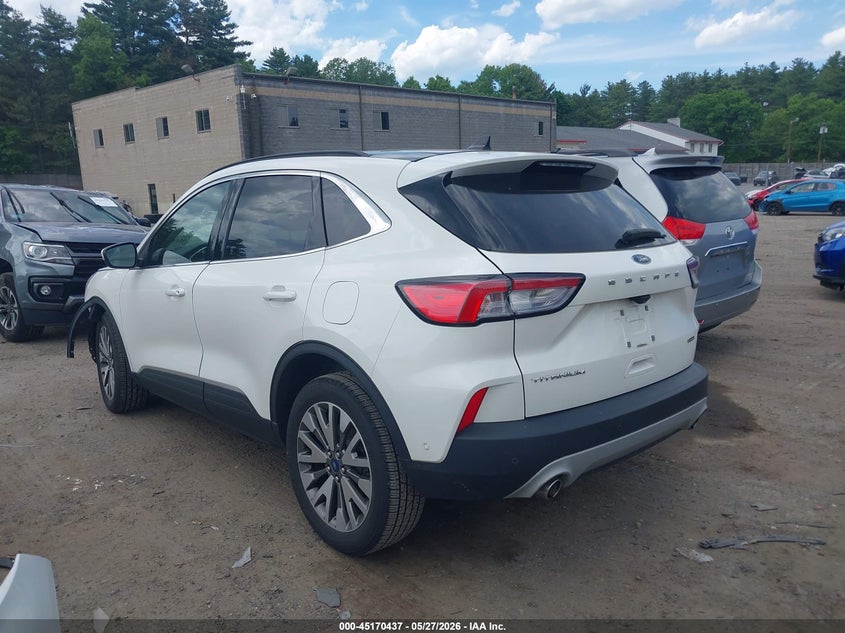 Vin: 1fmcu9dz1luc18858, lot: 45668123, ford escape titanium hybrid 20203