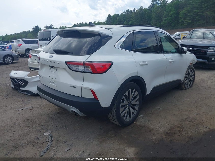 Vin: 1fmcu9dz1luc18858, lot: 45668123, ford escape titanium hybrid 20204