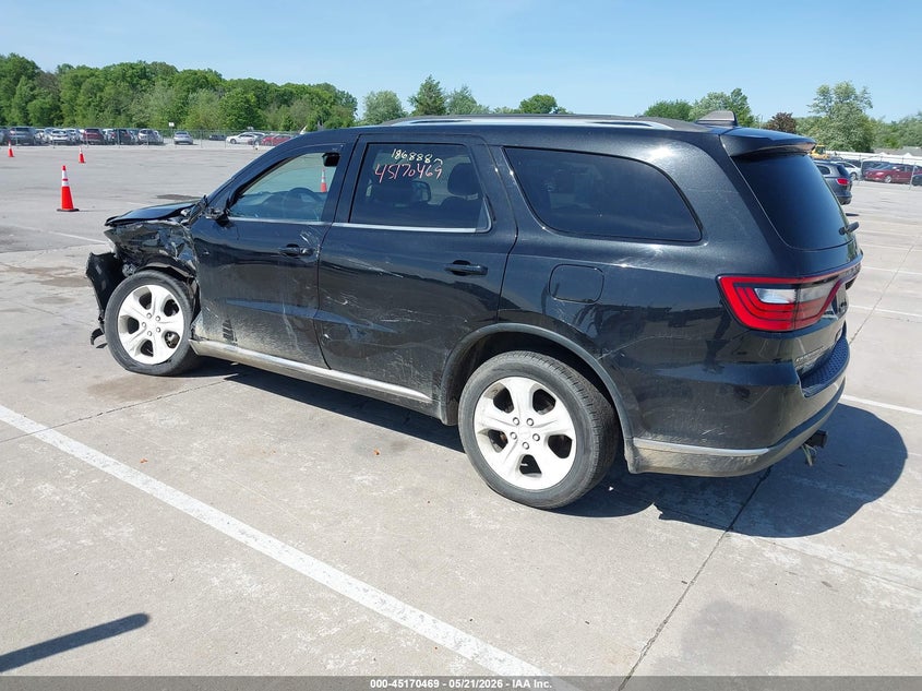 Vin: 1c4rdjag3fc850452, lot: 45668155, dodge durango sxt 20153