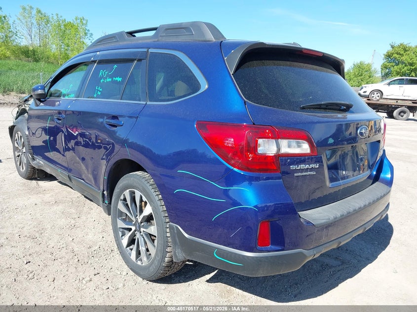 Vin: 4s4bsalc3f3266131, lot: 45668203, subaru outback 2.5i limited 20153