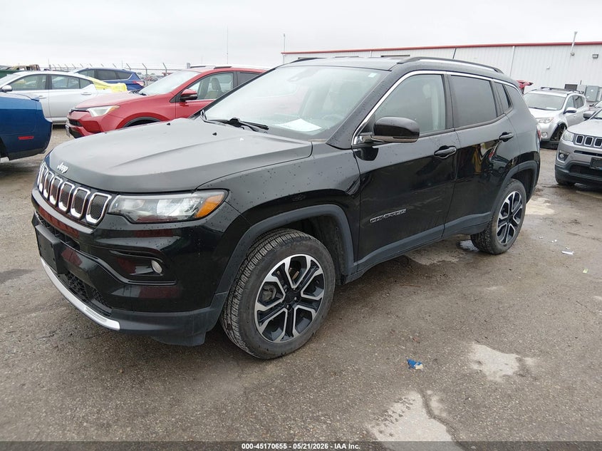 Vin: 3c4njdcb1nt107172, lot: 45668341, jeep compass limited 4x4 20222