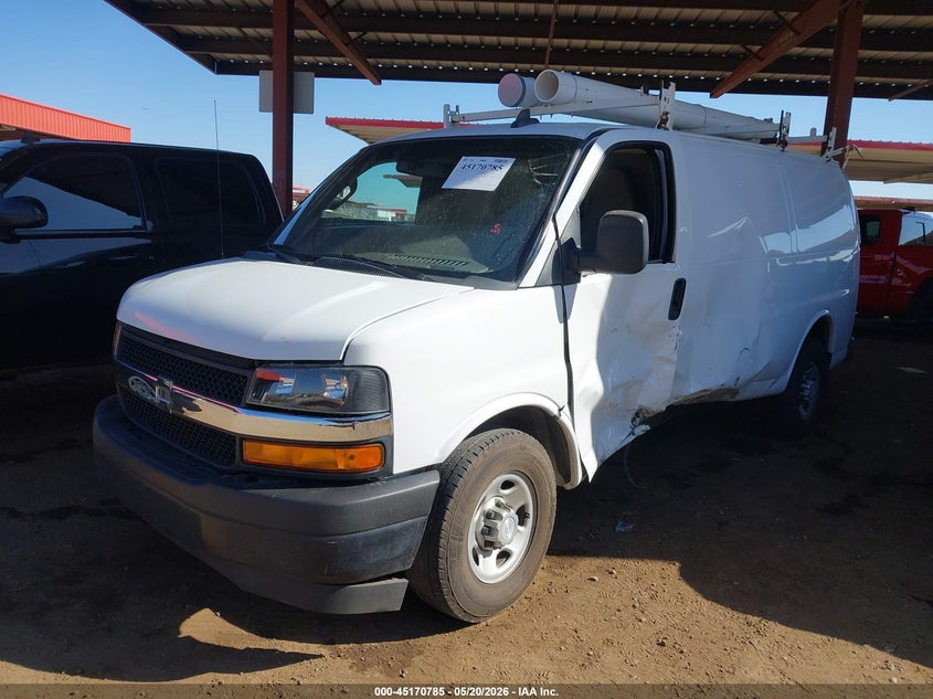 Vin: 1gcwgafg5j1269025, lot: 45668471, chevrolet express 2500 work van 20182