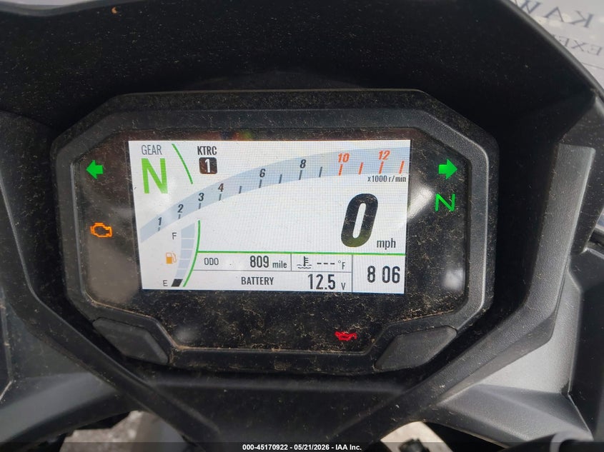 2025 Kawasaki Ex650 R VIN: ML5EXER13SDAG2264 Lot: 45170922