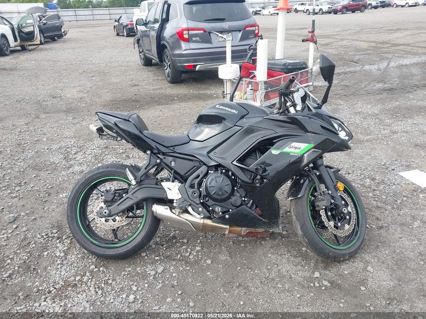 2025 Kawasaki Ex650 R VIN: ML5EXER13SDAG2264 Lot: 45170922