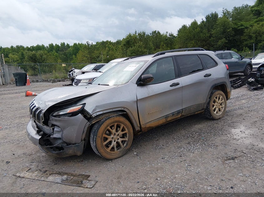 1C4PJLAB0GW370918 2016 Jeep Cherokee Sport photo 1
