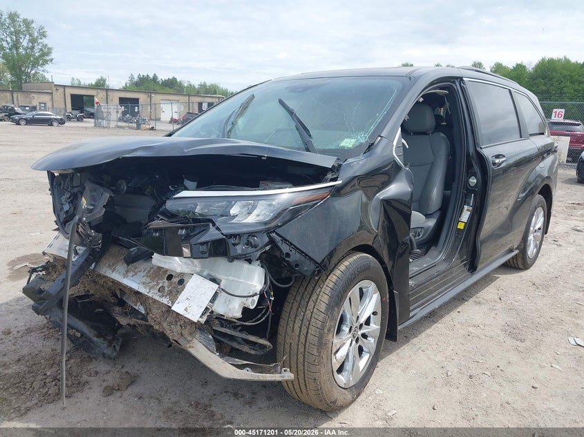Vin: 5tdyskfc6ts257885, lot: 45668887, toyota sienna xle 20262