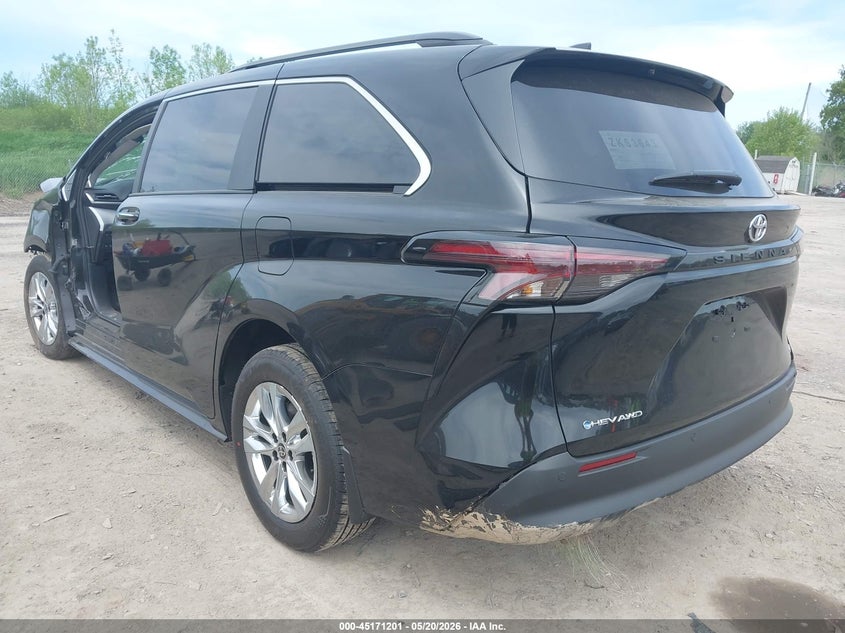Vin: 5tdyskfc6ts257885, lot: 45668887, toyota sienna xle 20263