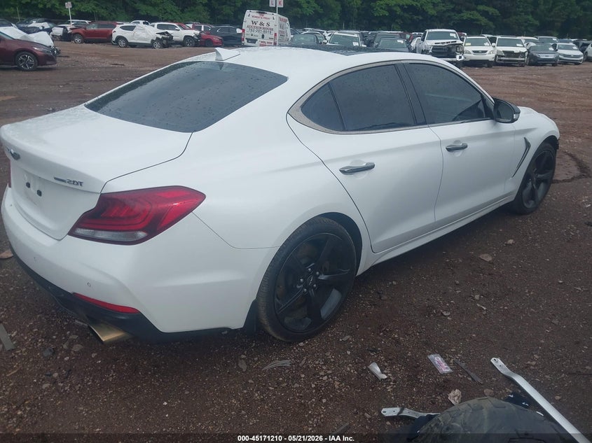 Vin: kmtg44laxlu051566, lot: 45668896, genesis g70 2.0t awd 20204