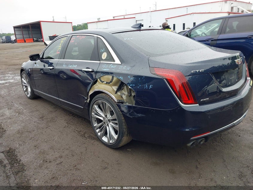 Vin: 1g6kp5r65ju113299, lot: 45668918, cadillac ct6 platinum 20183