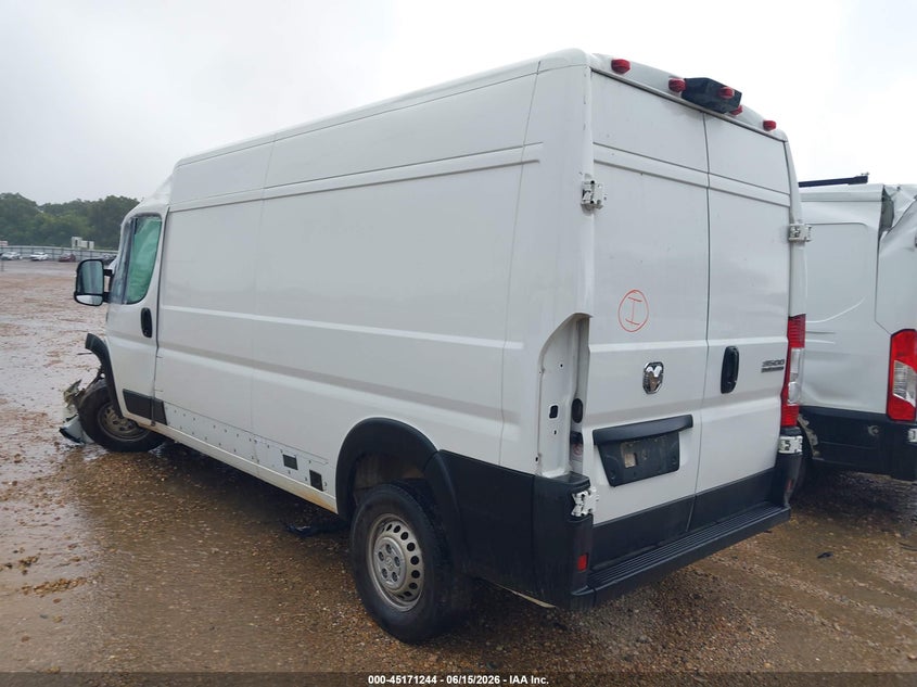 Vin: 3c6mrvhg5se548499, lot: 45668930, ram promaster 3500 tradesman high roof 159 wb w/pass seat 20253