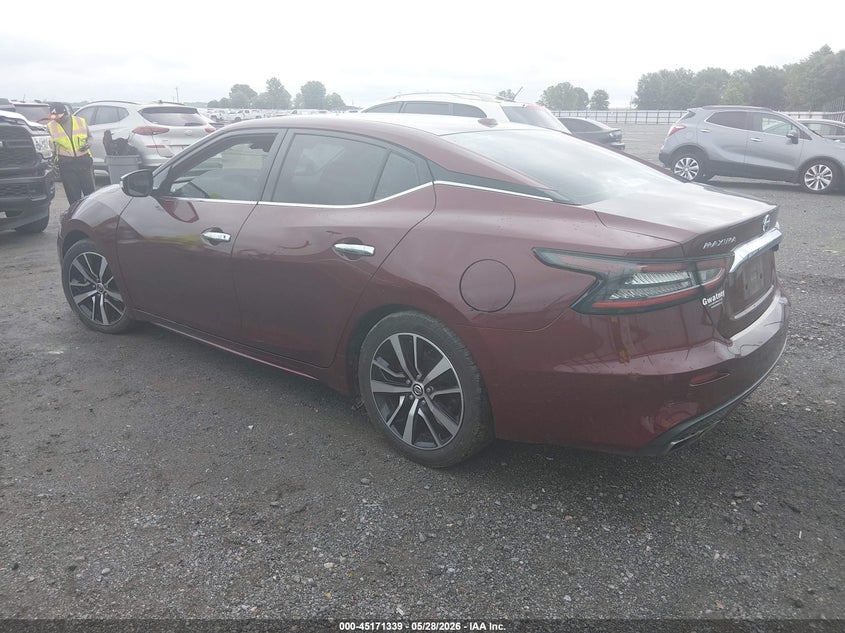 Vin: 1n4aa6cv4mc513810, lot: 45669025, nissan maxima sv xtronic cvt 20213