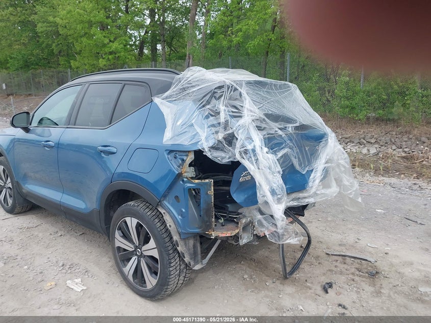 Vin: yv4ed3uk6p2044278, lot: 45669076, volvo xc40 recharge pure electric twin core 20233
