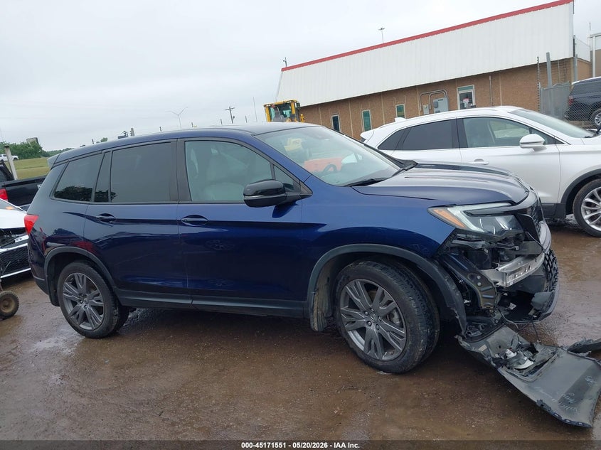 2019 Honda Passport Ex-L VIN: 5FNYF8H51KB018978 Lot: 45171551