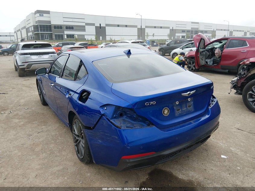 Vin: kmtg34la9ku032623, lot: 45669238, genesis g70 2.0t advanced 20193