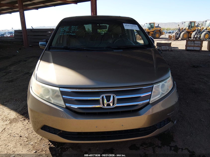 2012 Honda Odyssey 3.5 Ex-L Grey Lot 111045171636 Vin 5FNRL5H60CB046826