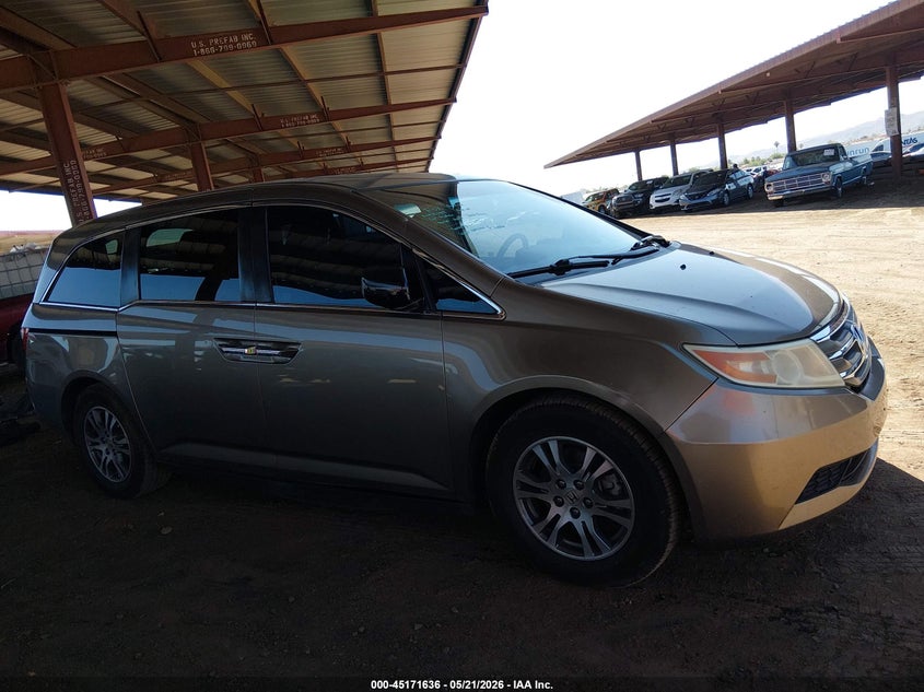 2012 Honda Odyssey 3.5 Ex-L Grey Lot 111045171636 Vin 5FNRL5H60CB046826