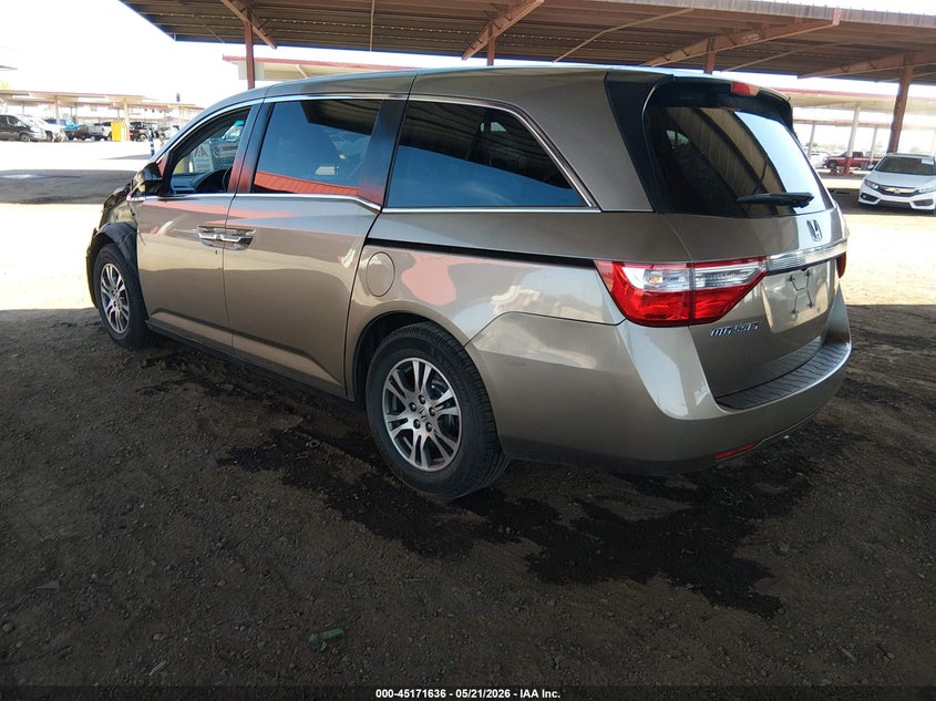 2012 Honda Odyssey 3.5 Ex-L Grey Lot 111045171636 Vin 5FNRL5H60CB046826