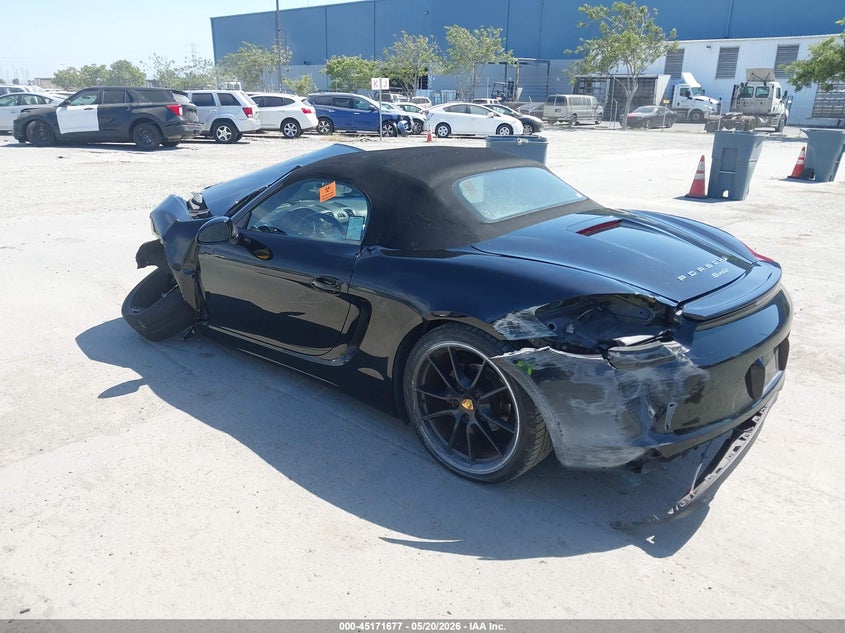 Vin: wp0ca2a80gs120308, lot: 45669363, porsche boxster black edition 20163