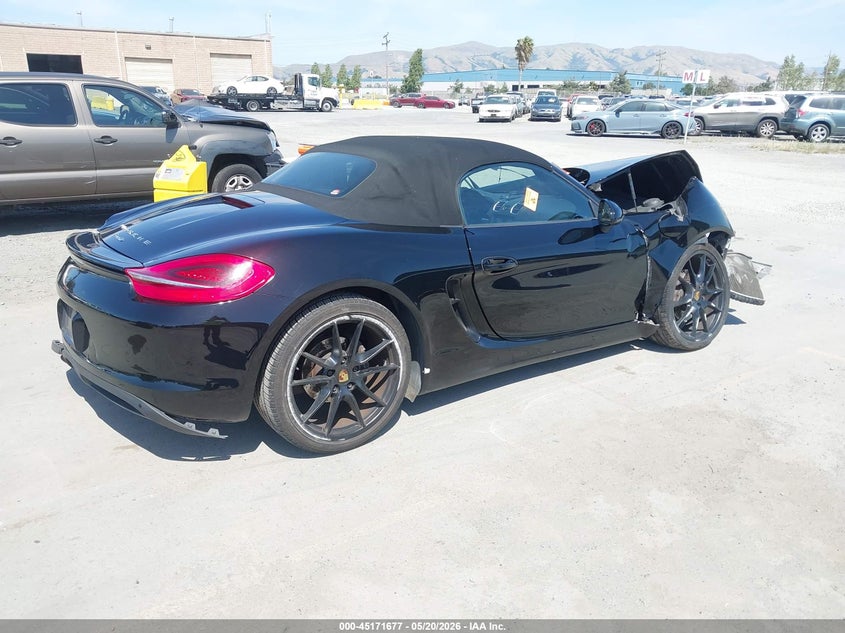 Vin: wp0ca2a80gs120308, lot: 45669363, porsche boxster black edition 20164
