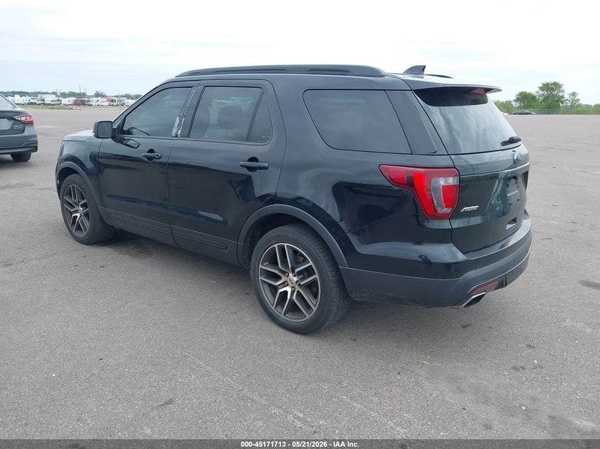 Vin: 1fm5k8gt2gga76105, lot: 45669399, ford explorer sport 20163