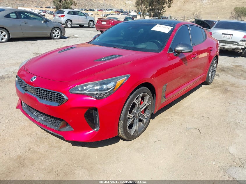 Vin: knae55lc4j6019382, lot: 45669761, kia stinger gt2 20182