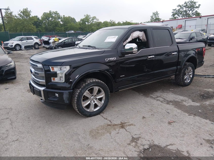 Vin: 1ftew1eg2gfb33947, lot: 45669888, ford f-150 platinum 20162