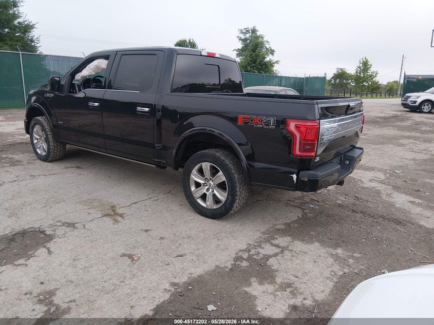 Vin: 1ftew1eg2gfb33947, lot: 45669888, ford f-150 platinum 20163