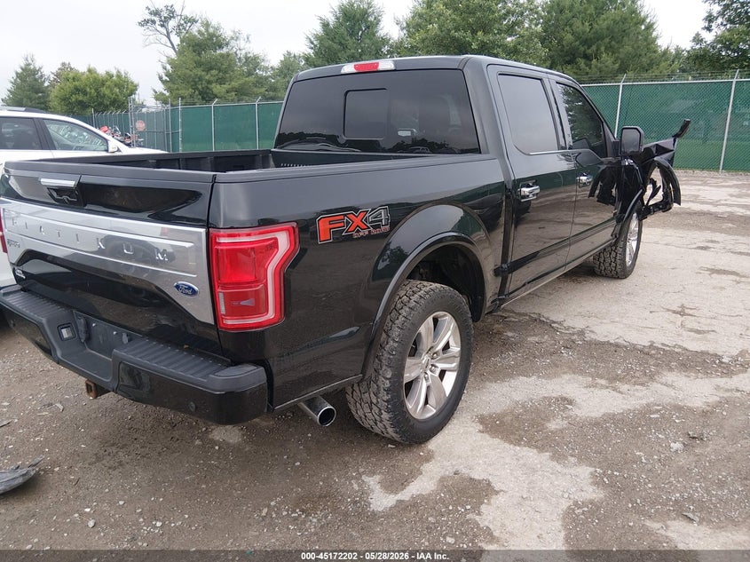 Vin: 1ftew1eg2gfb33947, lot: 45669888, ford f-150 platinum 20164