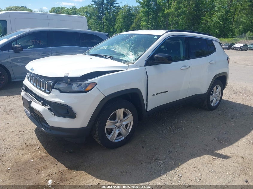 Vin: 3c4njdbb1nt217530, lot: 45669925, jeep compass latitude 4x4 20222
