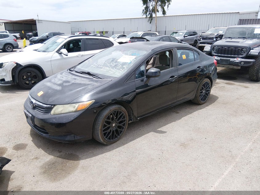 2012 Honda Civic 1.8 Lx black Lot 111045172359 Vin 19XFB2F52CE302890