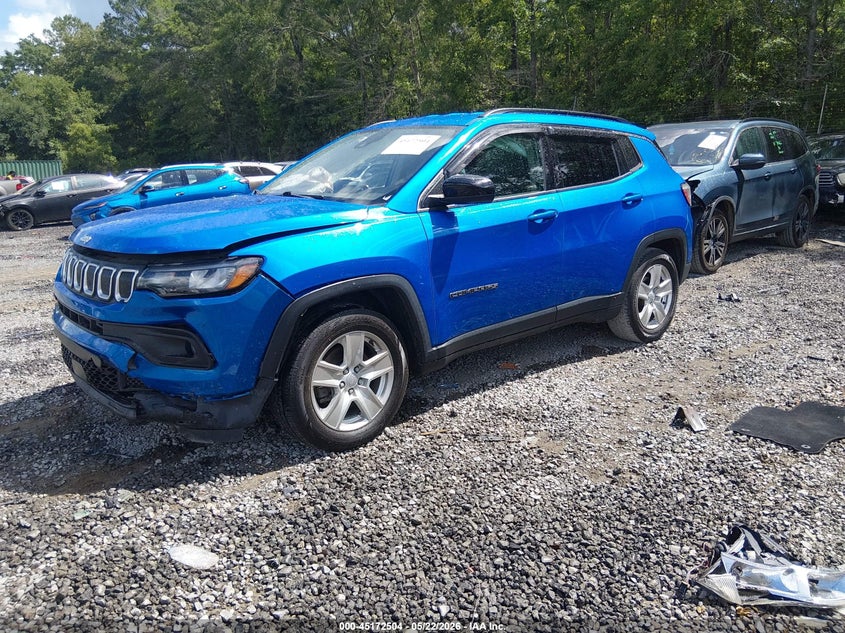 Vin: 3c4njcbb6nt106689, lot: 45670190, jeep compass latitude fwd 20222